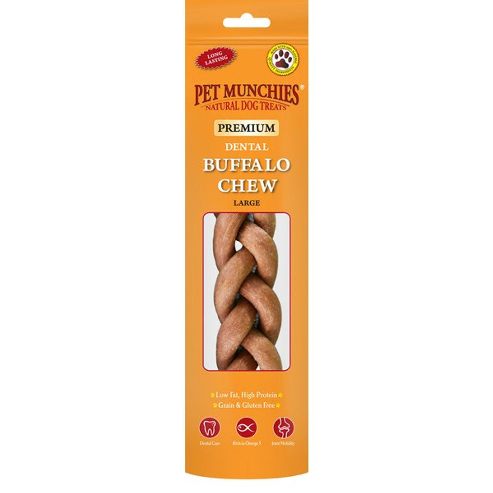 Pet Munchies Large Buffalo Dental Chews 90g